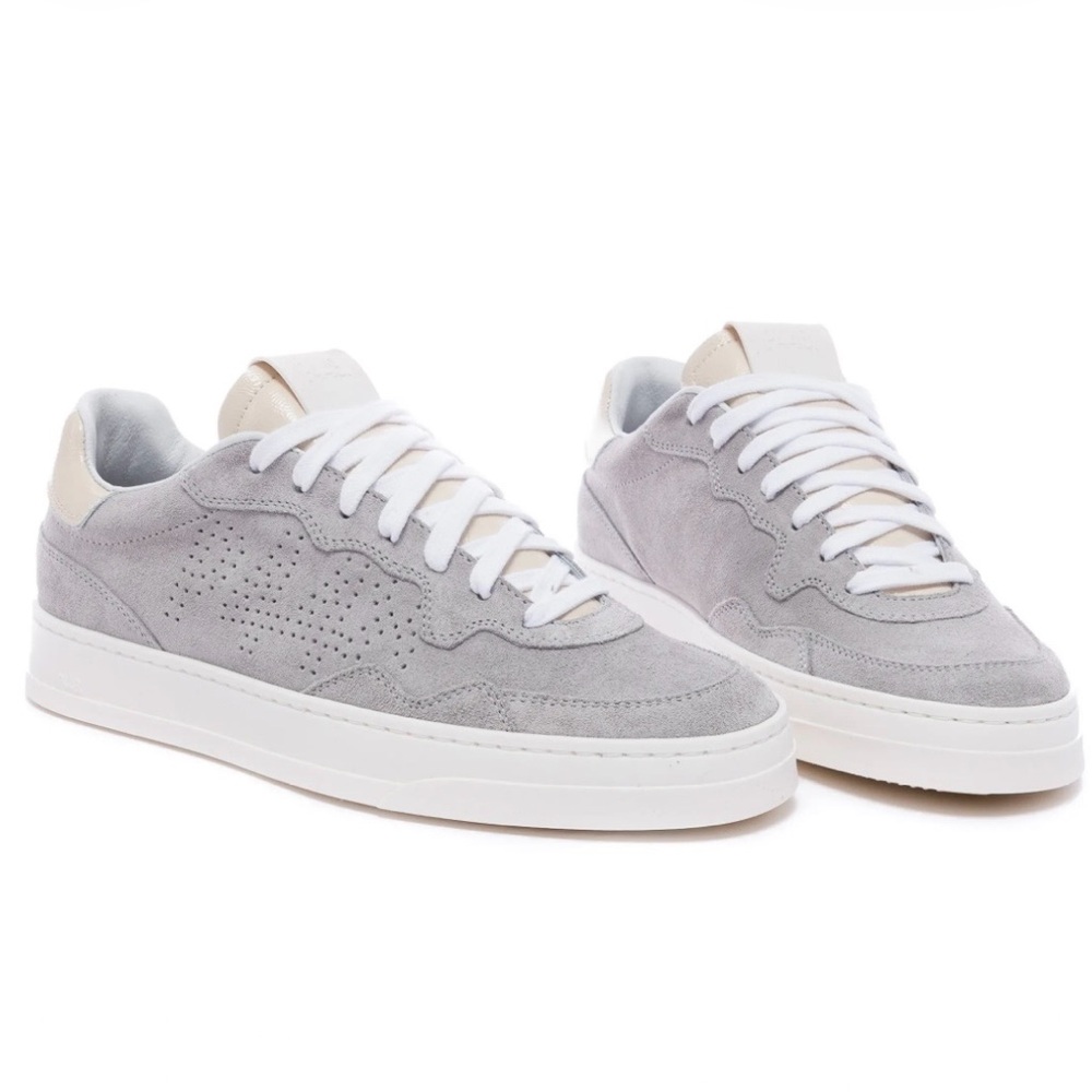 P448 Bali Platform Women's Grey Suede Sneakers with White Sole